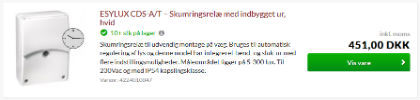 skumringsrelæ med bevægelsessensor