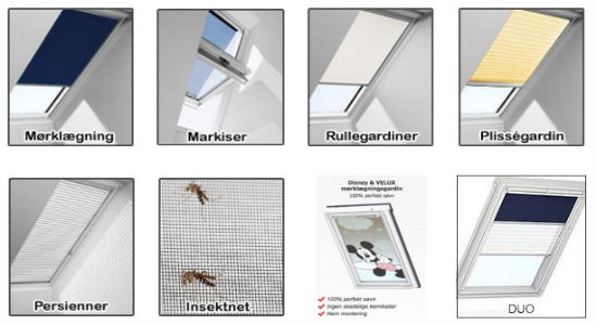 køb billige gardiner til velux vinduer